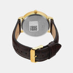 Classics Men Quartz Champagne Dial Analog Leather Watch TWTG12201