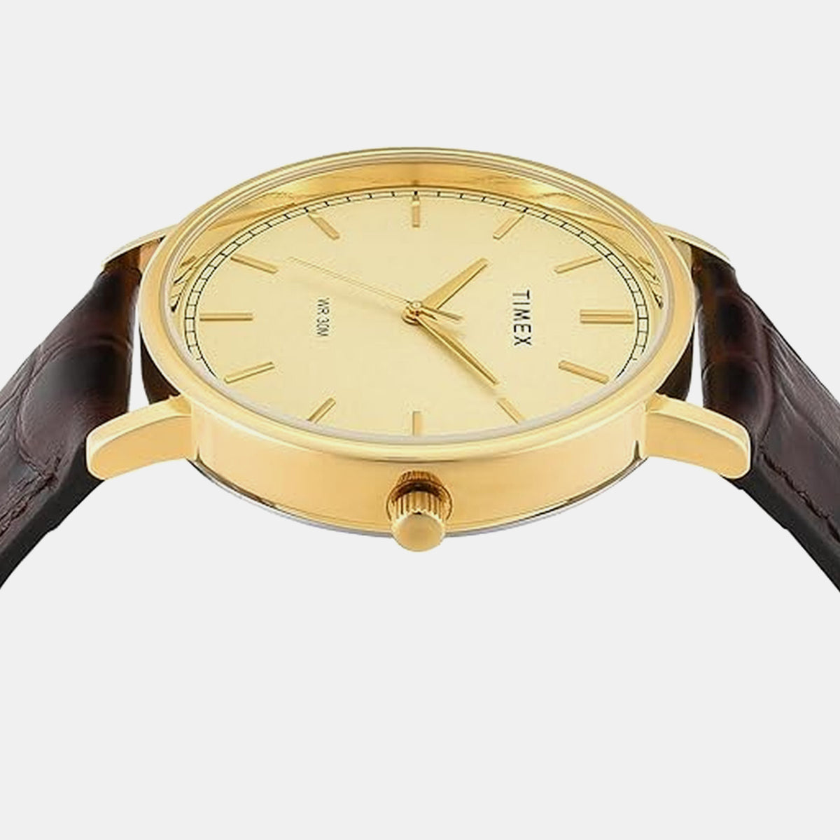 Trendline Men Quartz Champagne Dial Analog Leather Watch TWTG12201