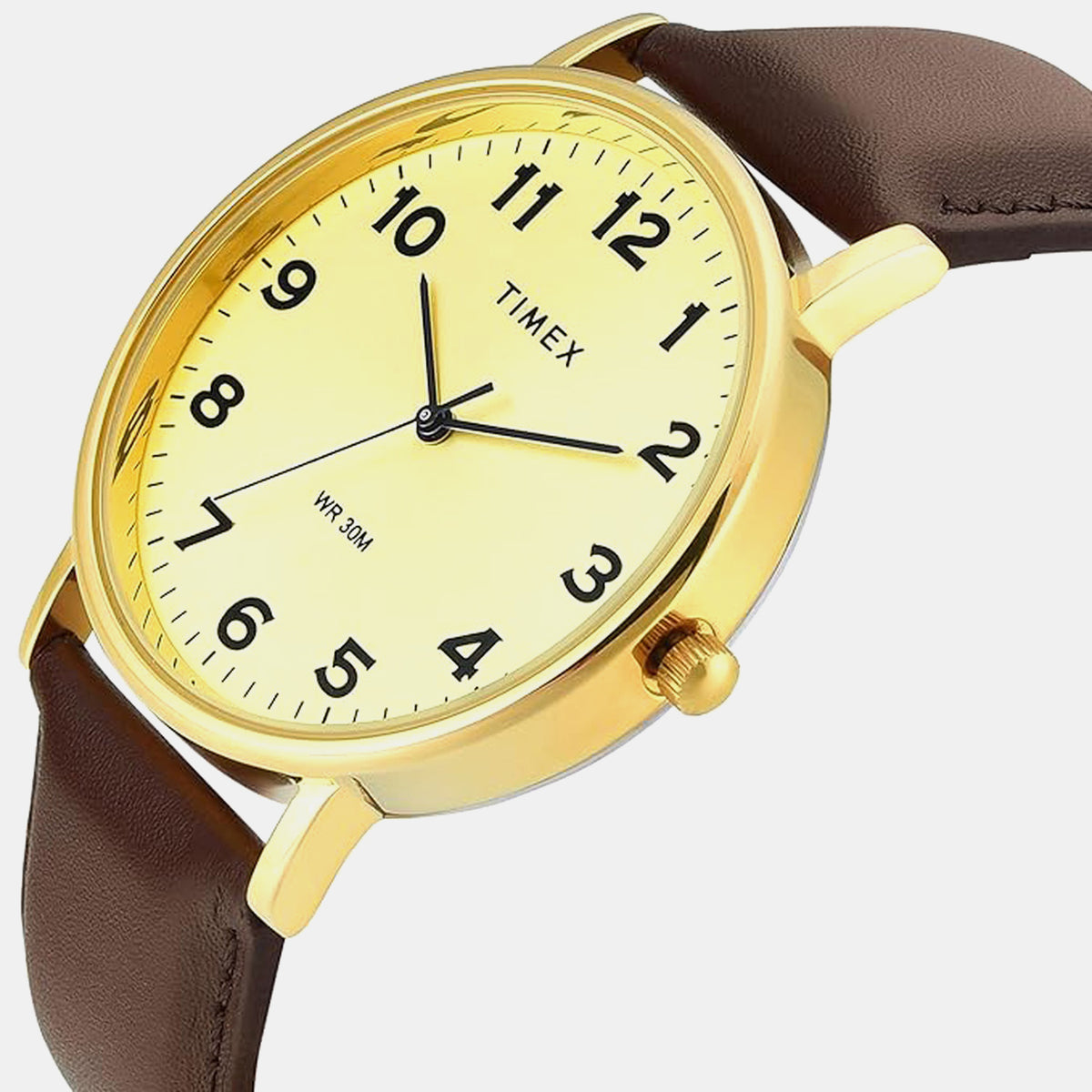Trendline Men Quartz Champagne Dial Analog Leather Watch TWTG12203