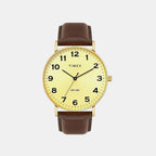 Classics Men Quartz Champagne Dial Analog Leather Watch TWTG12203