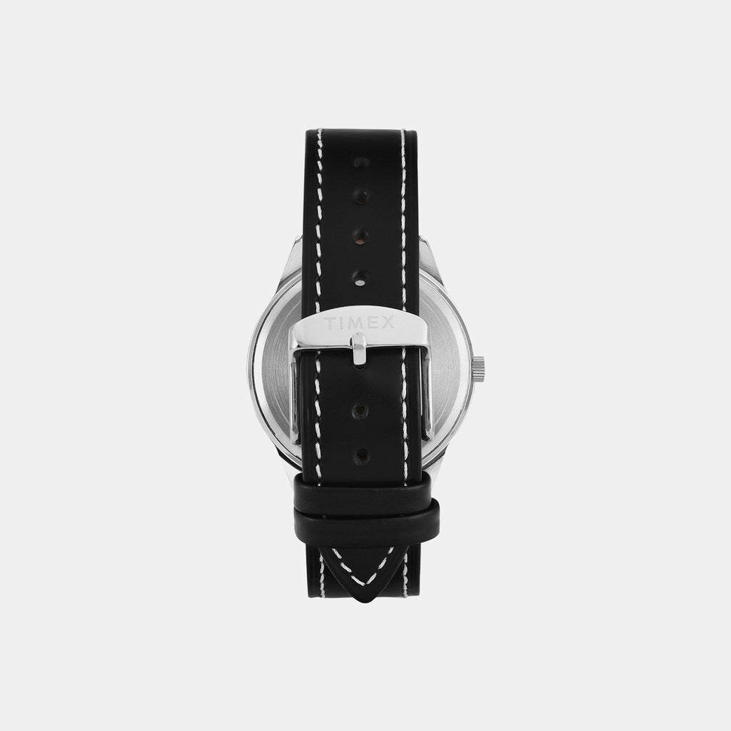 Fashion Men Quartz Blue Dial Analog Leather Watch TWTG12600