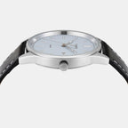 Fashion Men Quartz Blue Dial Analog Leather Watch TWTG12600