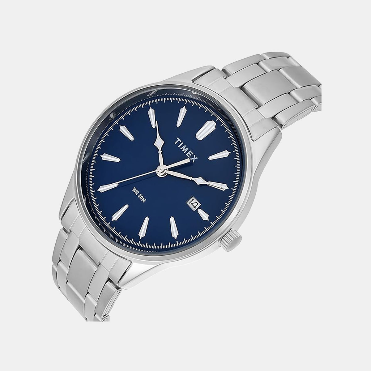 Trendline Men Quartz Blue Dial Analog Stainless Steel Watch TWTG12601