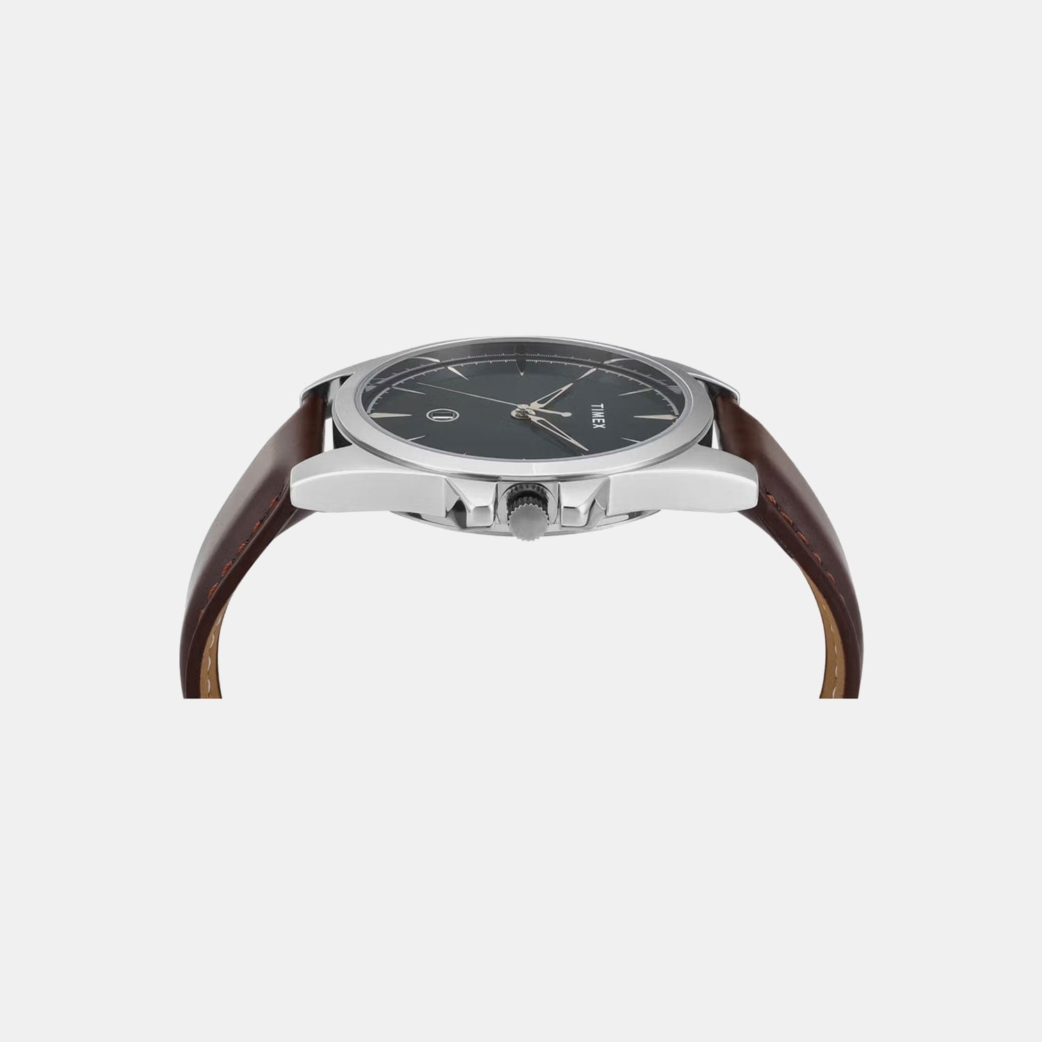 Fashion Men Quartz Green Dial Analog Leather Watch TWTG12700