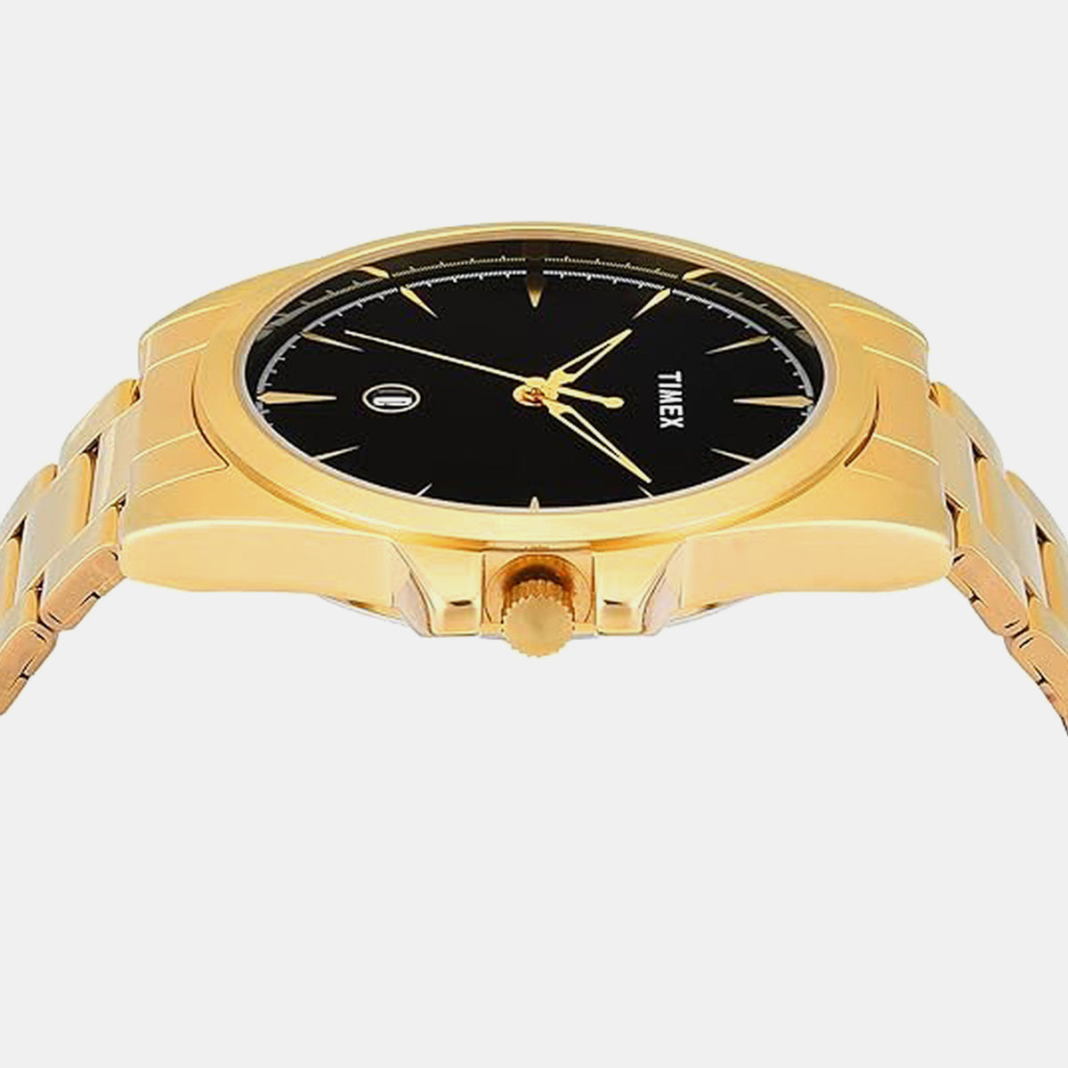 Trendline Men Quartz Black Dial Analog Stainless Steel Watch TWTG12702