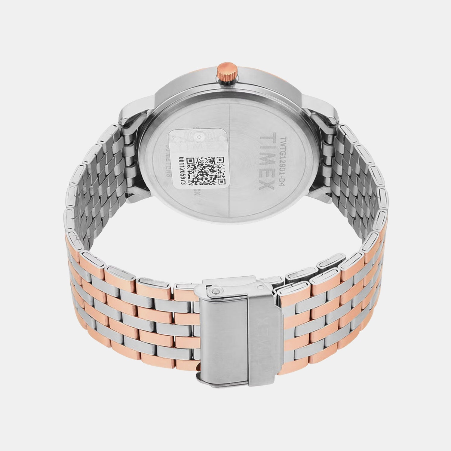 Fashion Men Quartz White Dial Analog Stainless Steel Watch TWTG12801