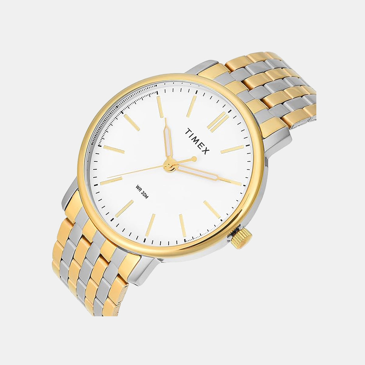 Trendline Men Quartz White Dial Analog Stainless Steel Watch TWTG12803