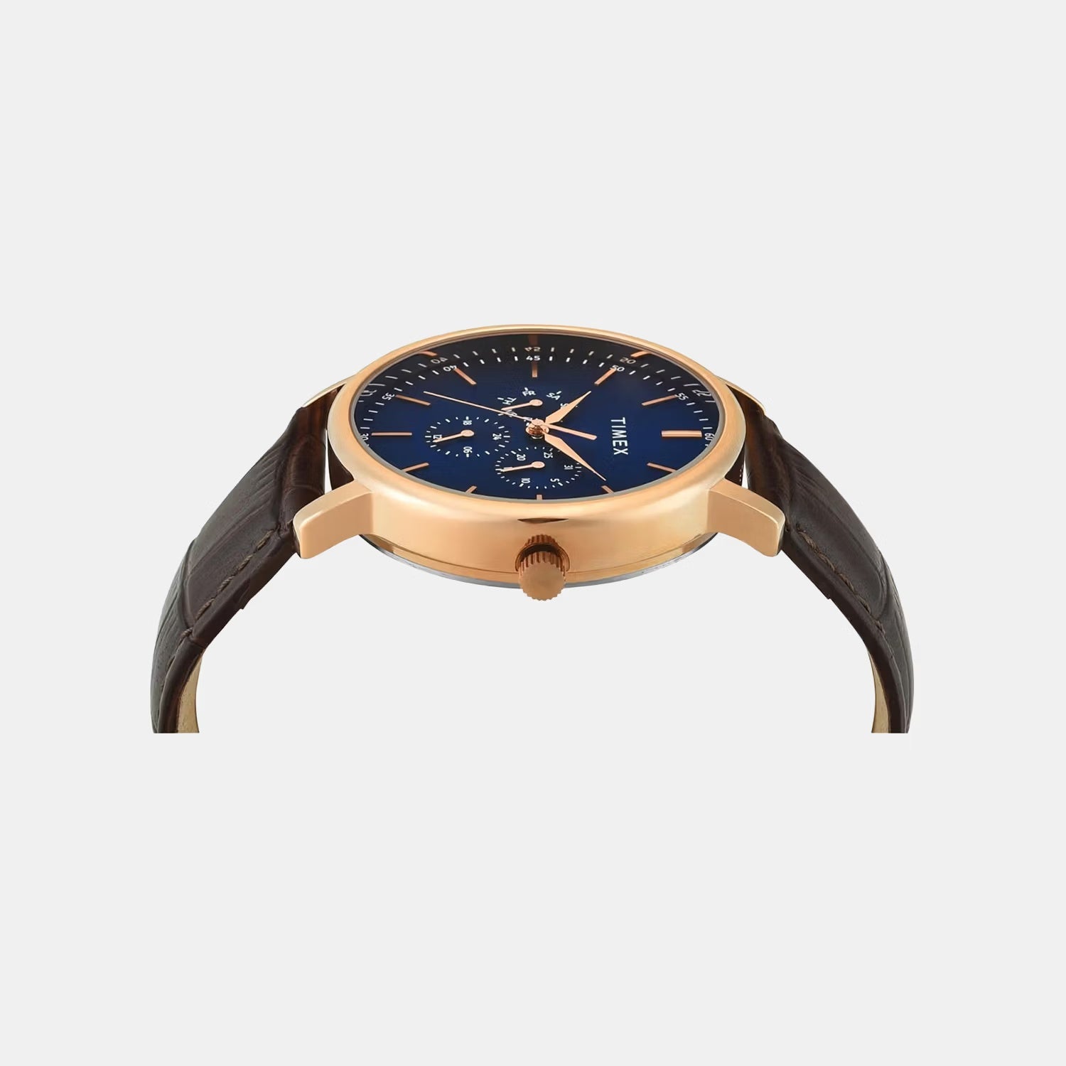 Trendline Men Quartz Blue Dial Multi-Function Leather Watch TWTG12804