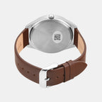 Trendline Men Quartz Silver Dial Analog Leather Watch TWTG14601T