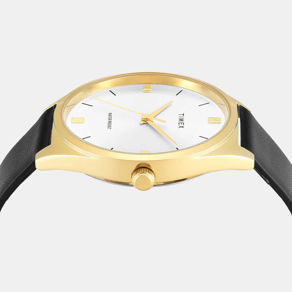 Trendline Men Quartz Silver Dial Analog Leather Watch TWTG14602T