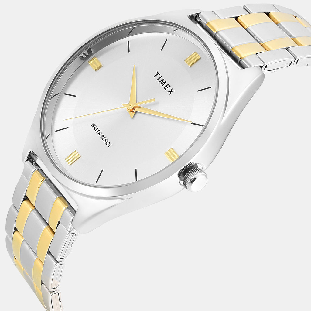 Trendline Men Quartz Silver Dial Analog Stainless Steel Watch TWTG14603T