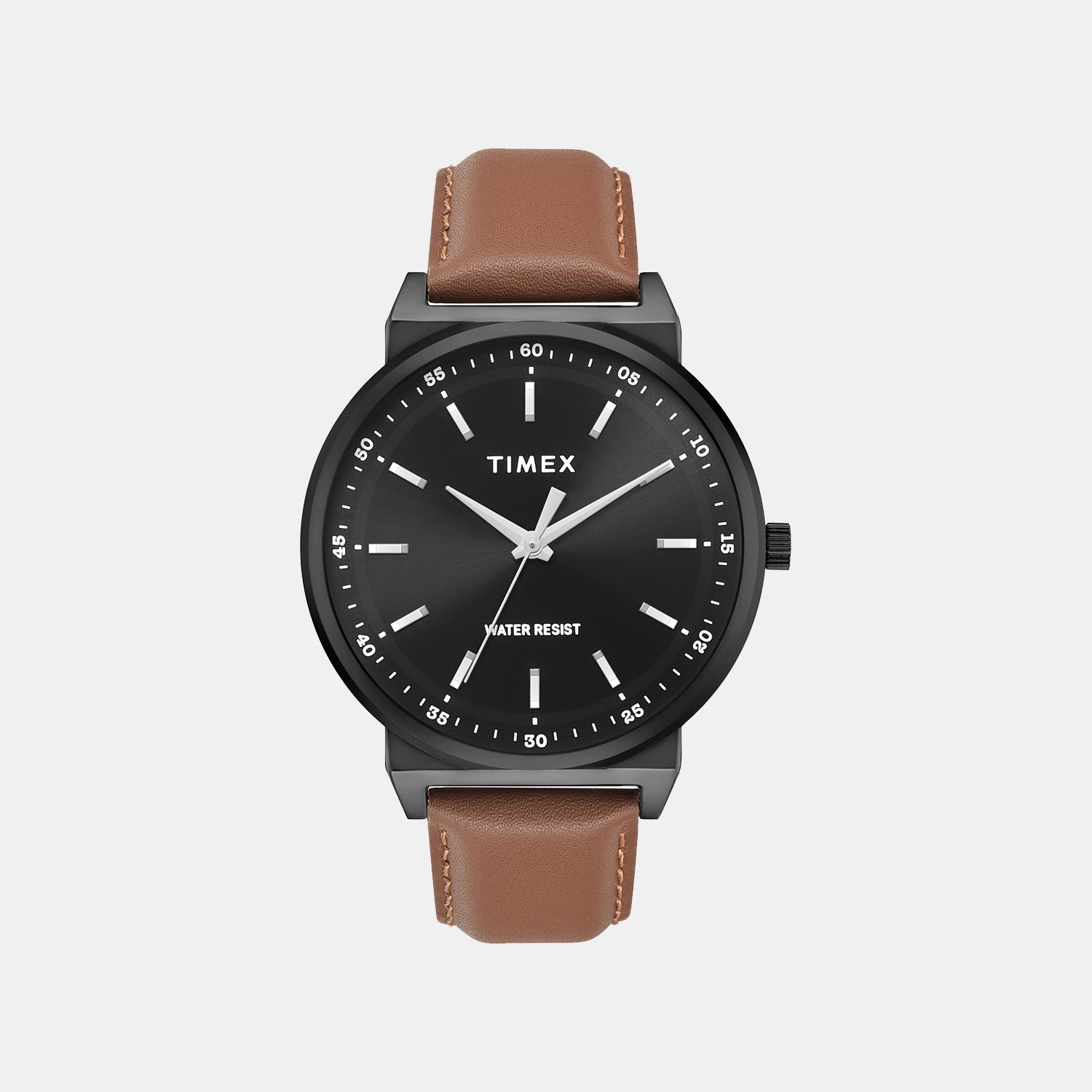 Trendline Men Quartz Black Dial Analog Leather Watch TWTG14700T