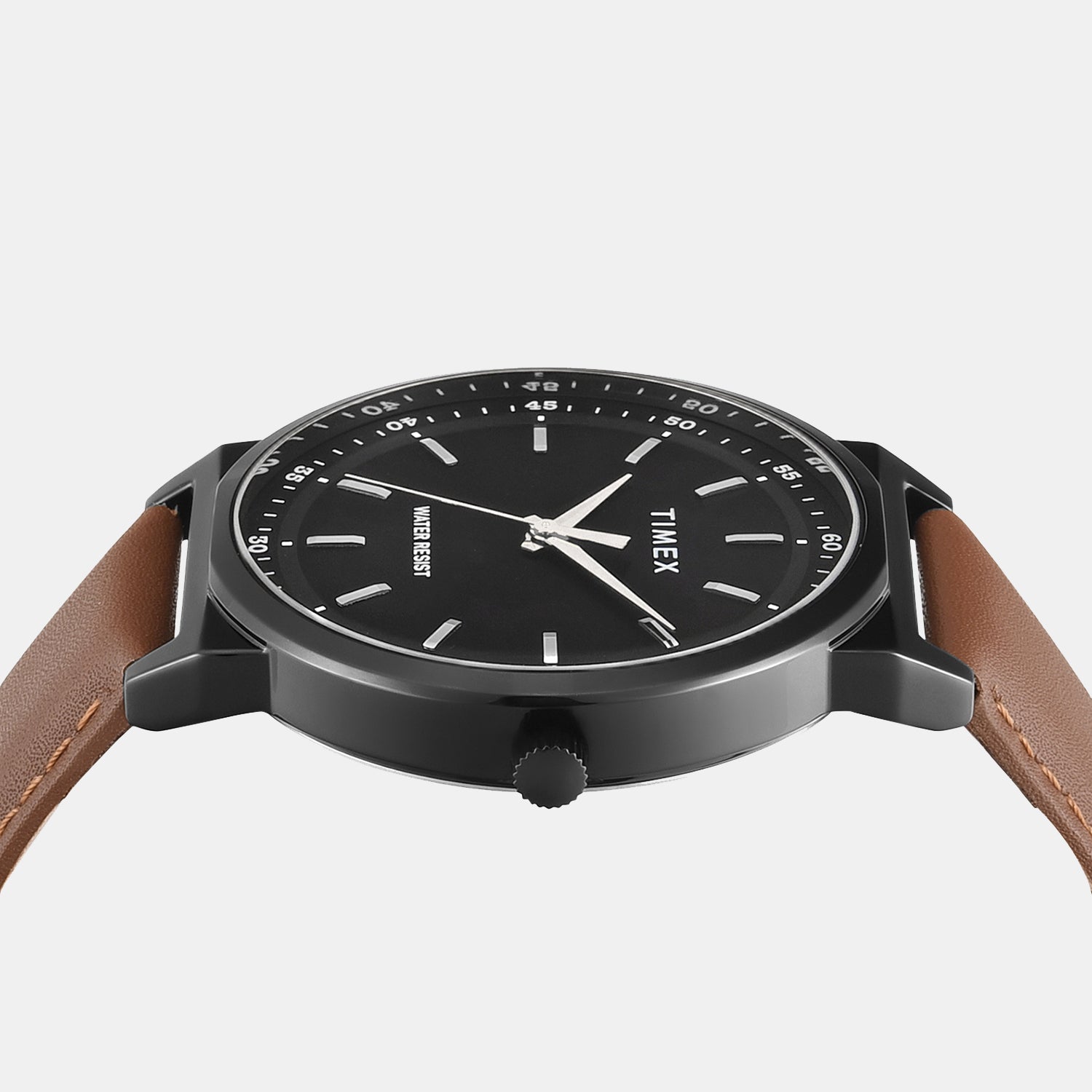 Trendline Men Quartz Black Dial Analog Leather Watch TWTG14700T