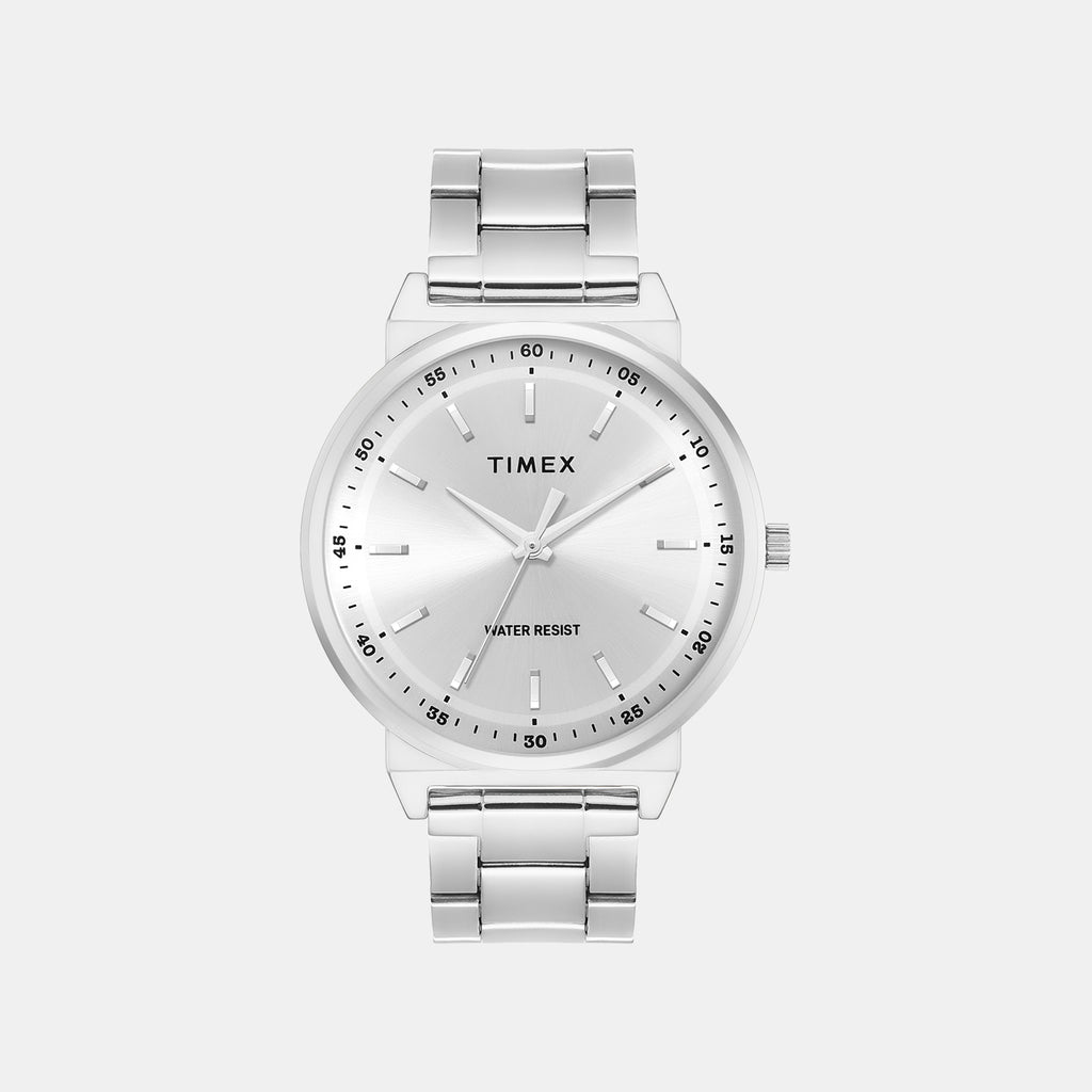 Trendline Men Quartz Silver Dial Analog Stainless Steel Watch TWTG14701T