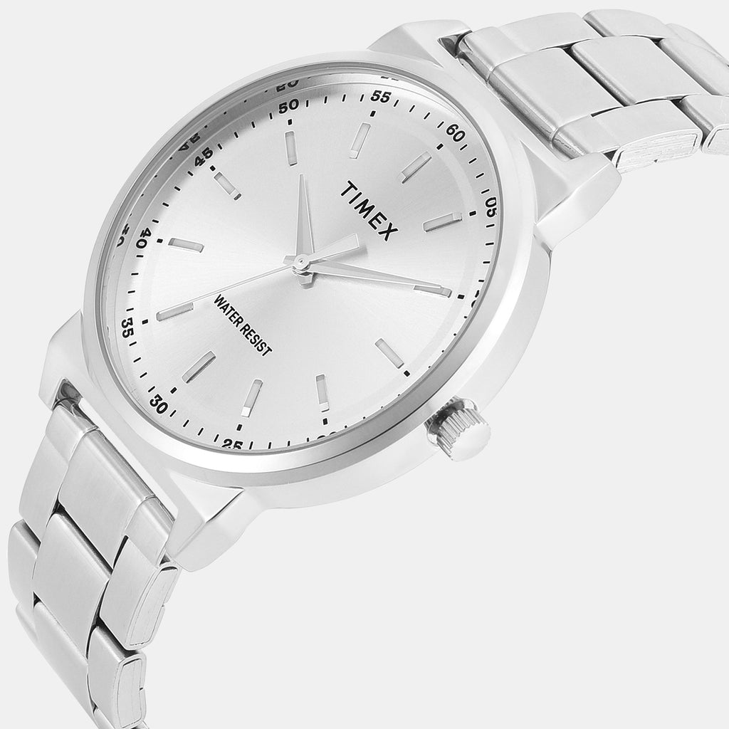 Trendline Men Quartz Silver Dial Analog Stainless Steel Watch TWTG14701T