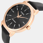 Trendline Men Quartz Black Dial Analog Leather Watch TWTG14702T