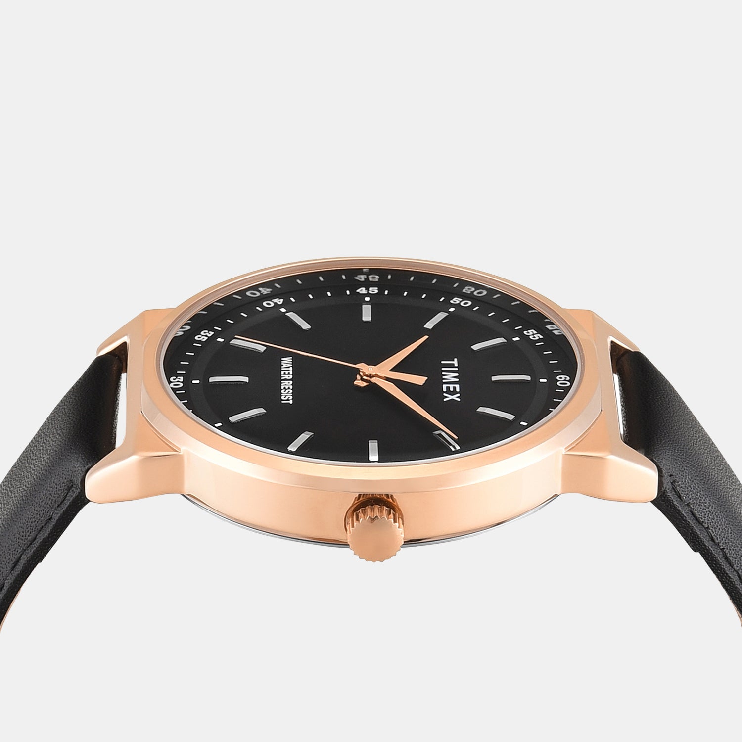 Trendline Men Quartz Black Dial Analog Leather Watch TWTG14702T