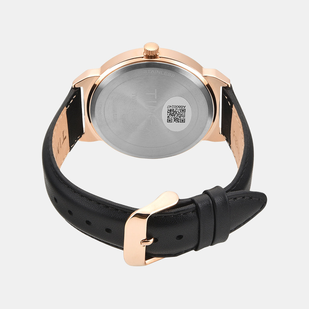 Trendline Men Quartz Black Dial Analog Leather Watch TWTG14702T