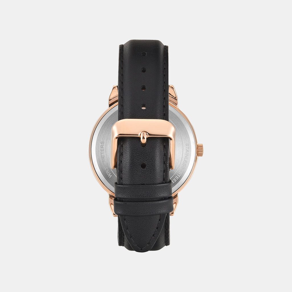 Trendline Men Quartz Black Dial Analog Leather Watch TWTG14702T