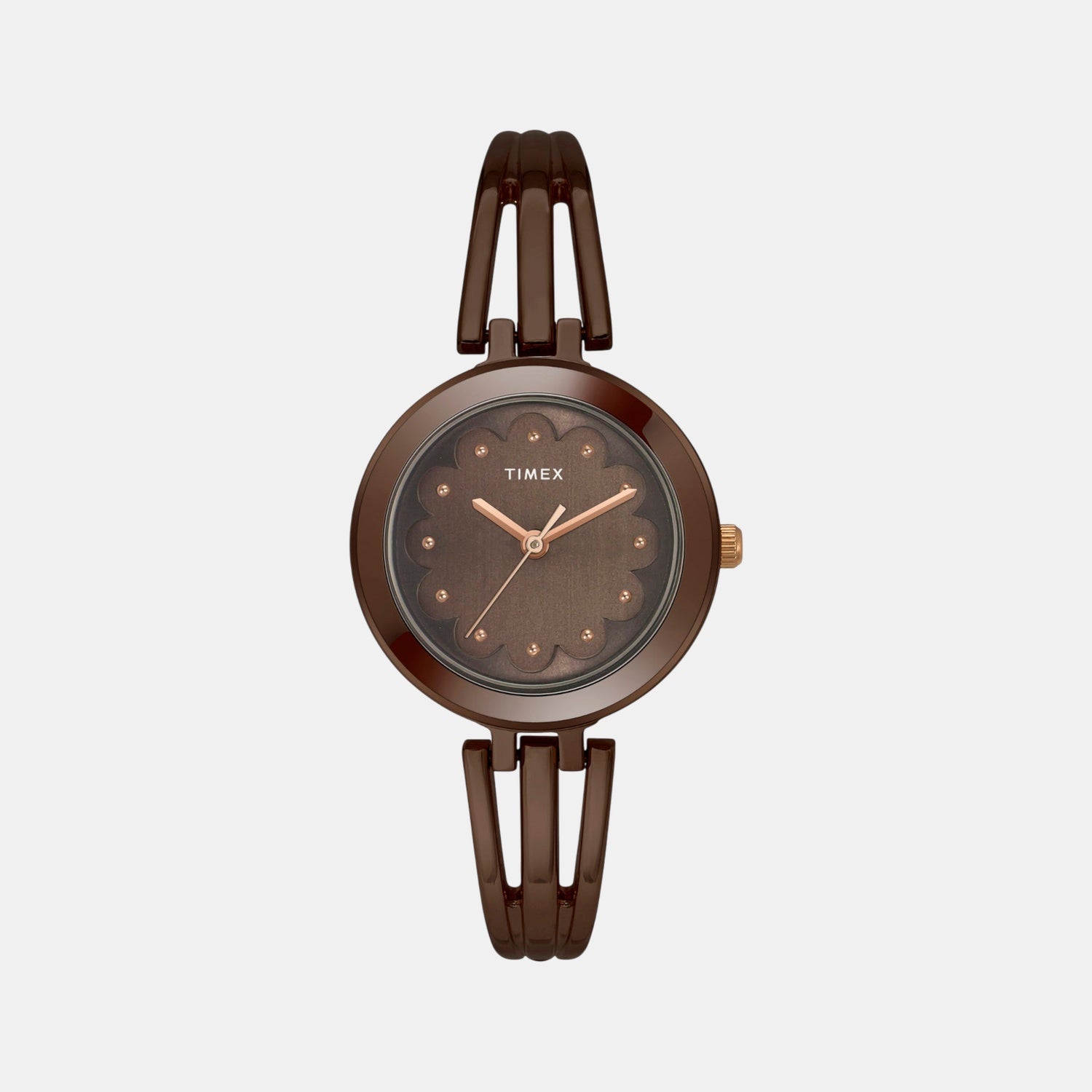 Classics Women Quartz Brown Dial Analog Brass Watch TWTL10313