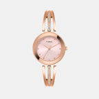Trendline Women Quartz Pink Dial Analog Brass Watch TWTL10323
