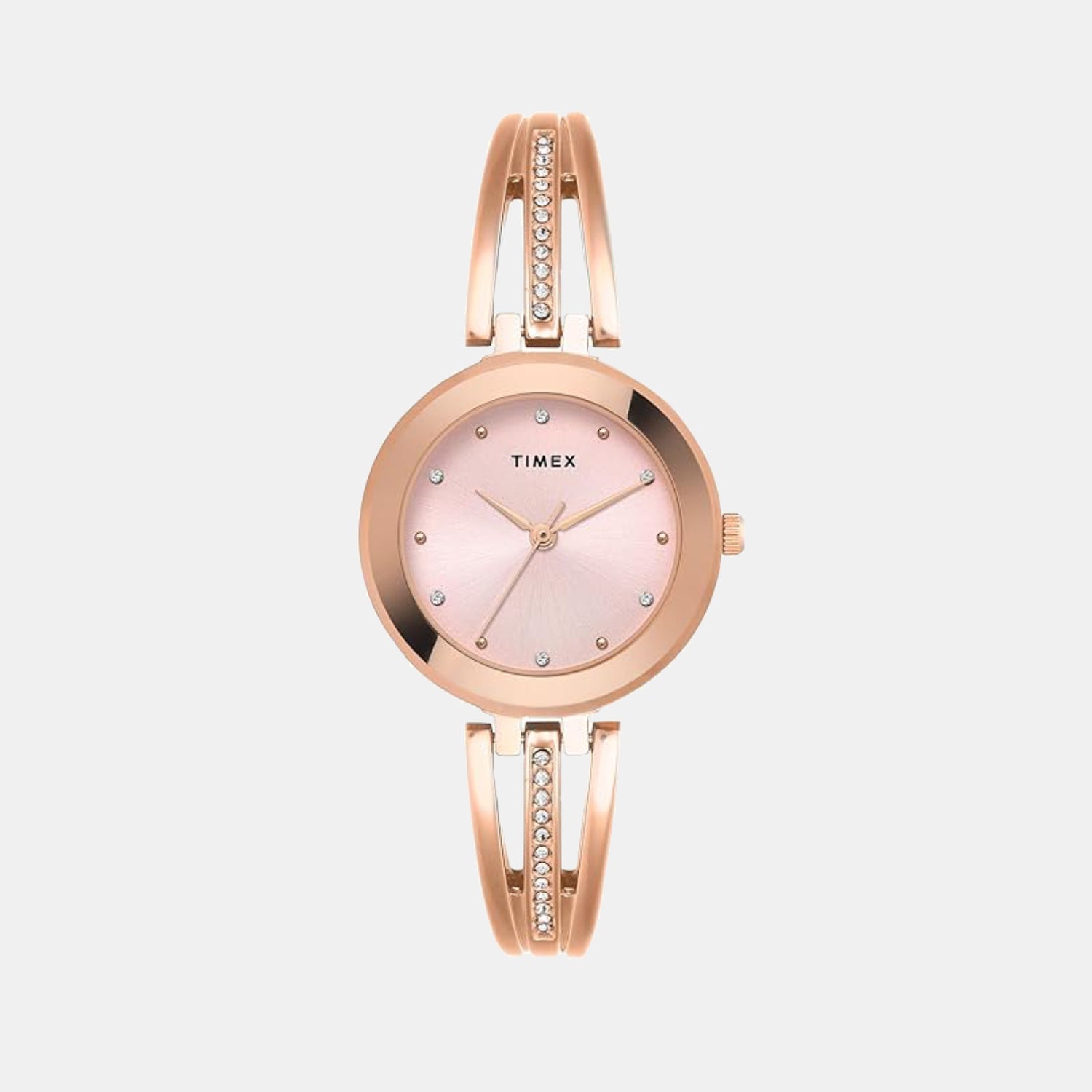Trendline Women Quartz Pink Dial Analog Brass Watch TWTL10323