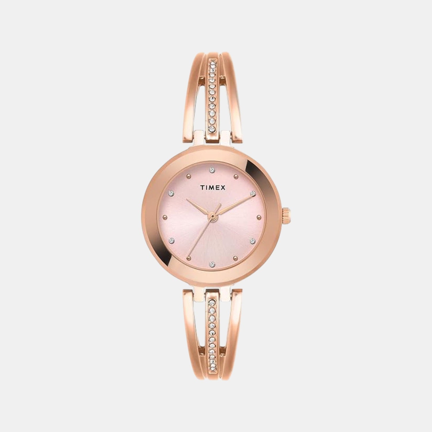 Trendline Women Quartz Pink Dial Analog Brass Watch TWTL10323