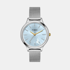 Timex Round Blue Analog watch