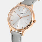 Fashion Women Quartz Silver Dial Analog Leather Watch TWTL12104