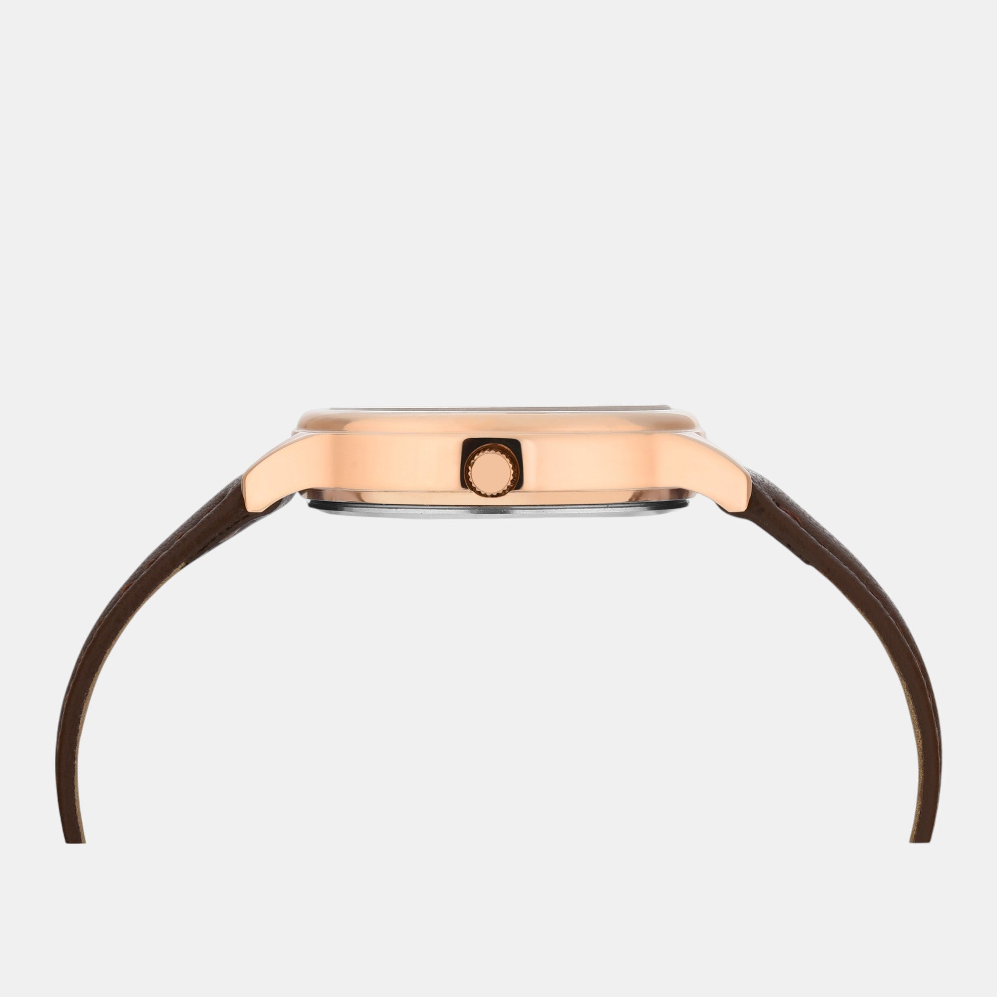 Fashion Women Quartz Silver Dial Analog Leather Watch TWTL12105