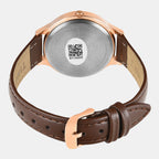 Fashion Women Quartz Silver Dial Analog Leather Watch TWTL12105