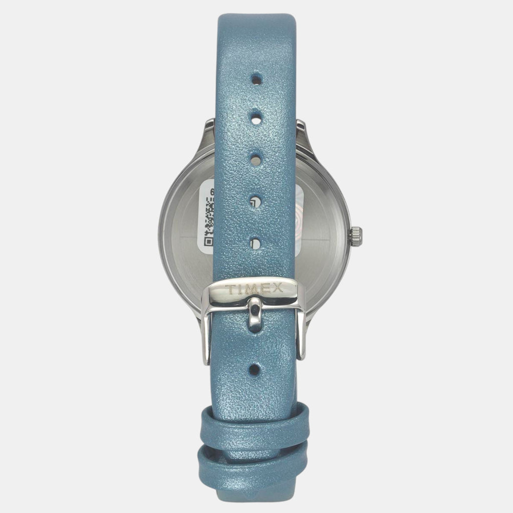 Classics Women Quartz Silver Dial Analog Leather Watch TWTL12106