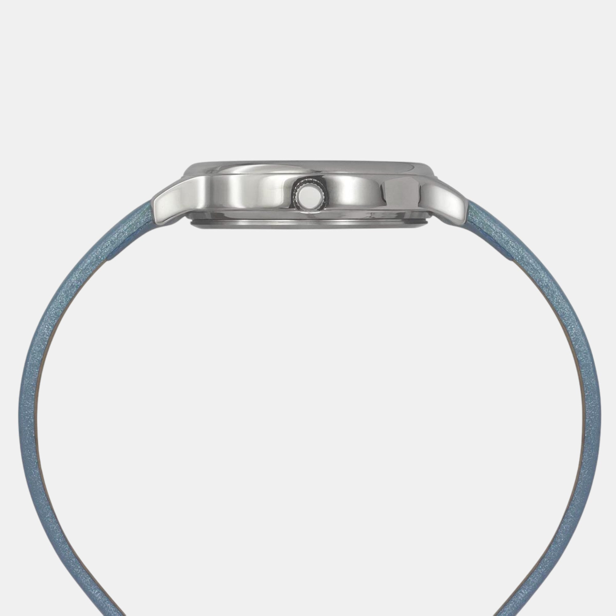 Classics Women Quartz Silver Dial Analog Leather Watch TWTL12106