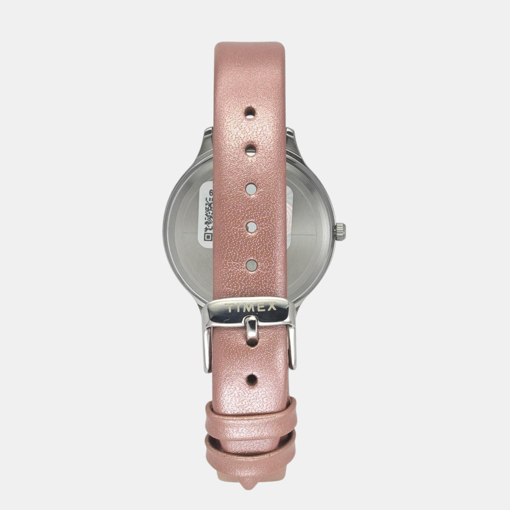 Classics Women Quartz Silver Dial Analog Leather Watch TWTL12107