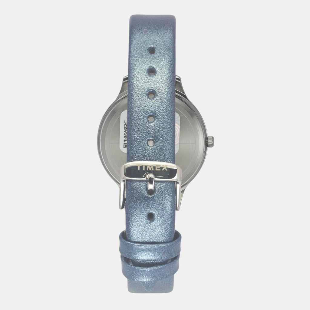 Classics Women Quartz Blue Dial Analog Leather Watch TWTL12108