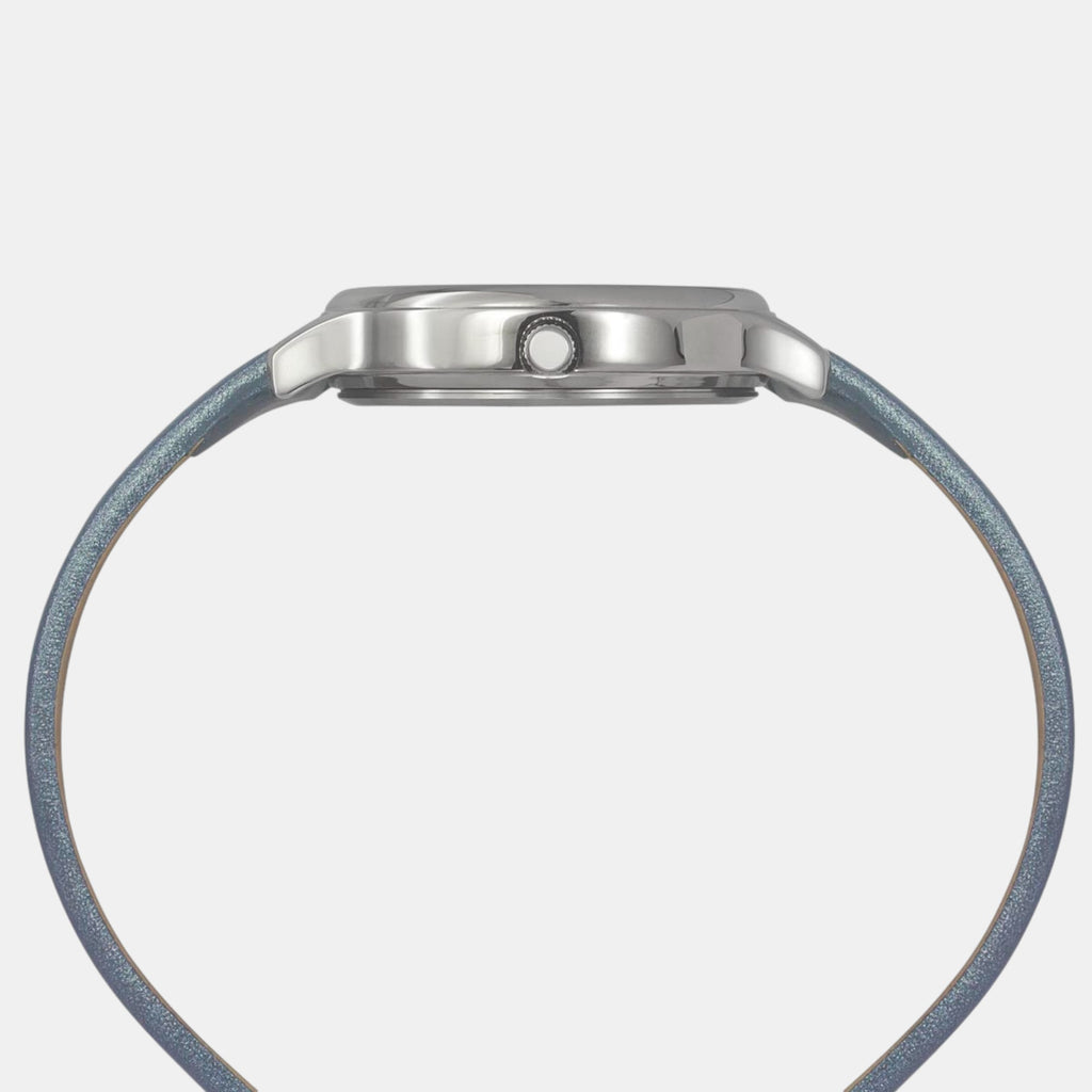 Classics Women Quartz Blue Dial Analog Leather Watch TWTL12108