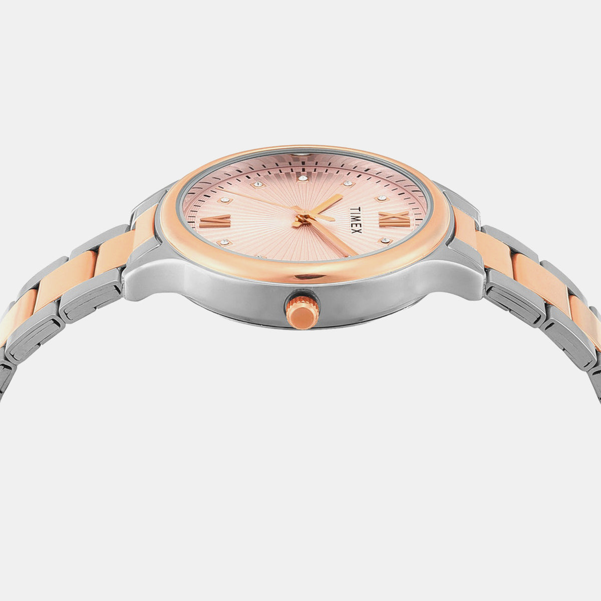 Trendline Women Quartz Pink Dial Analog Stainless Steel Watch TWTL12114
