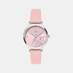 Classics Women Quartz Pink Dial Analog Leather Watch TWTL12307