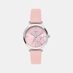 Classics Women Quartz Pink Dial Analog Leather Watch TWTL12307