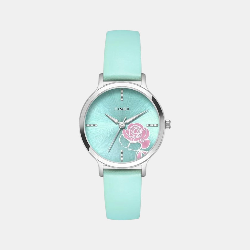 Classics Women Quartz Blue Dial Analog Leather Watch TWTL12308