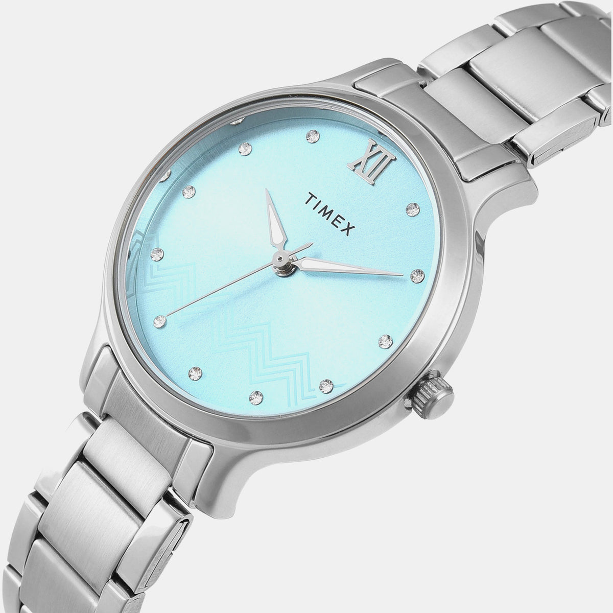 Trendline Women Quartz Blue Dial Analog Stainless Steel Watch TWTL12309