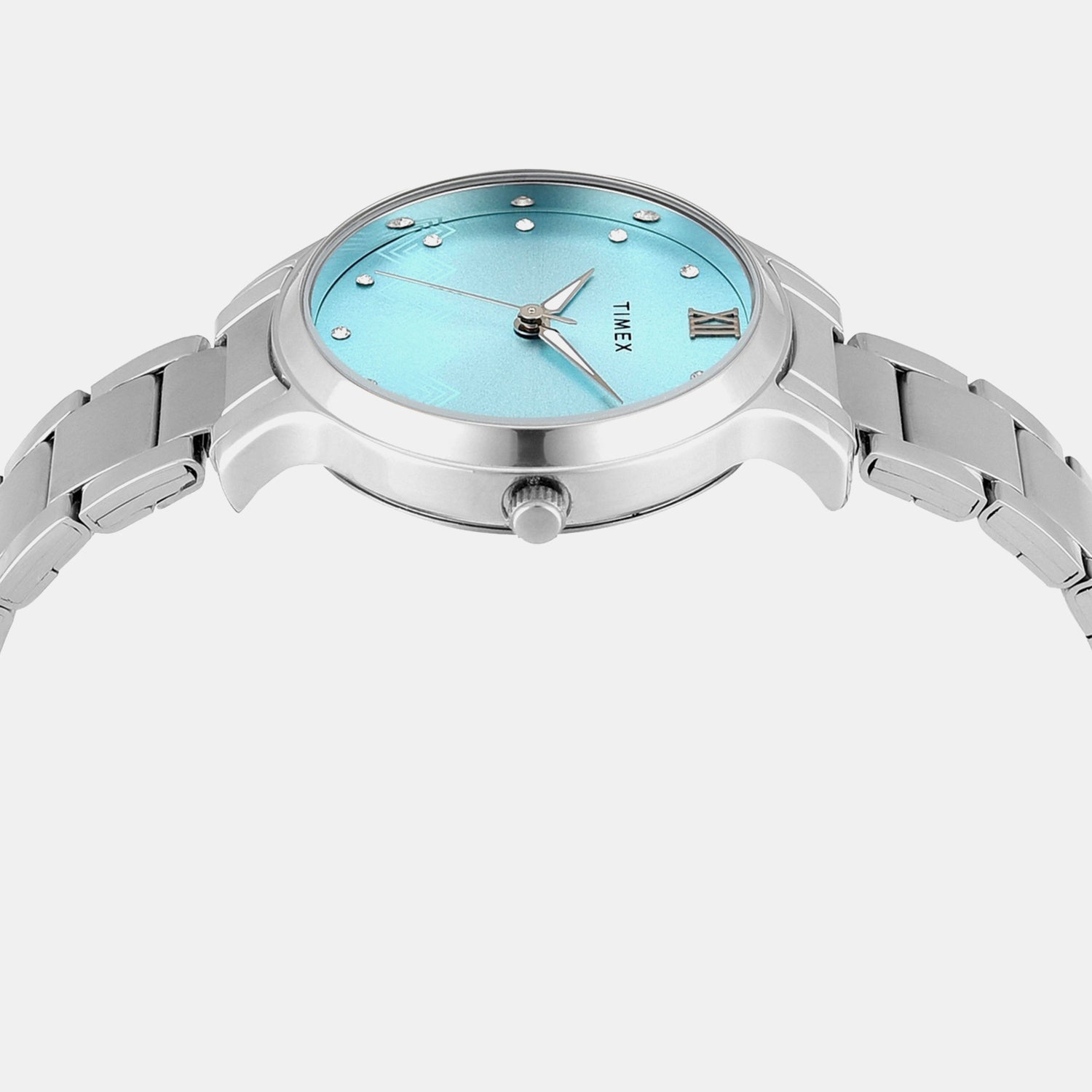 Classics Women Quartz Blue Dial Analog Stainless Steel Watch TWTL12309