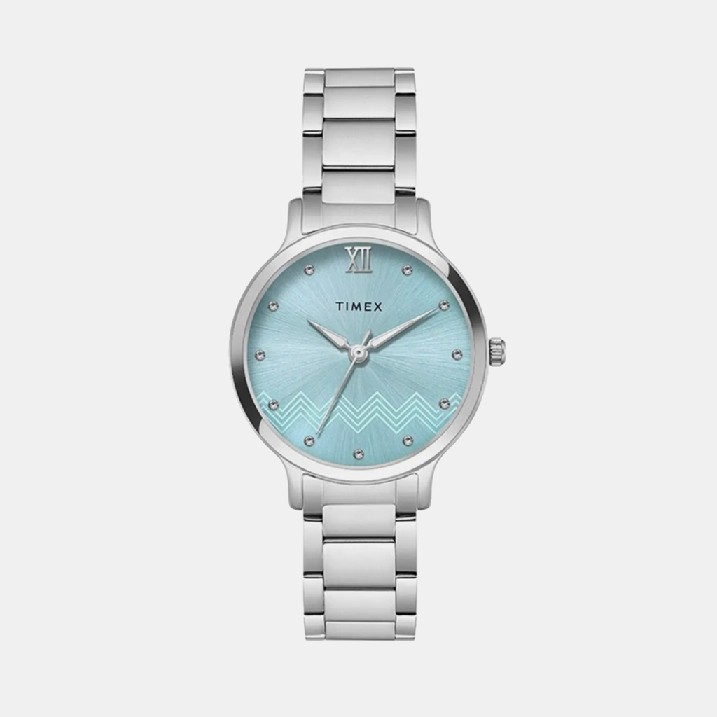 Classics Women Quartz Blue Dial Analog Stainless Steel Watch TWTL12309