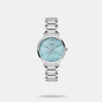 Classics Women Quartz Blue Dial Analog Stainless Steel Watch TWTL12309