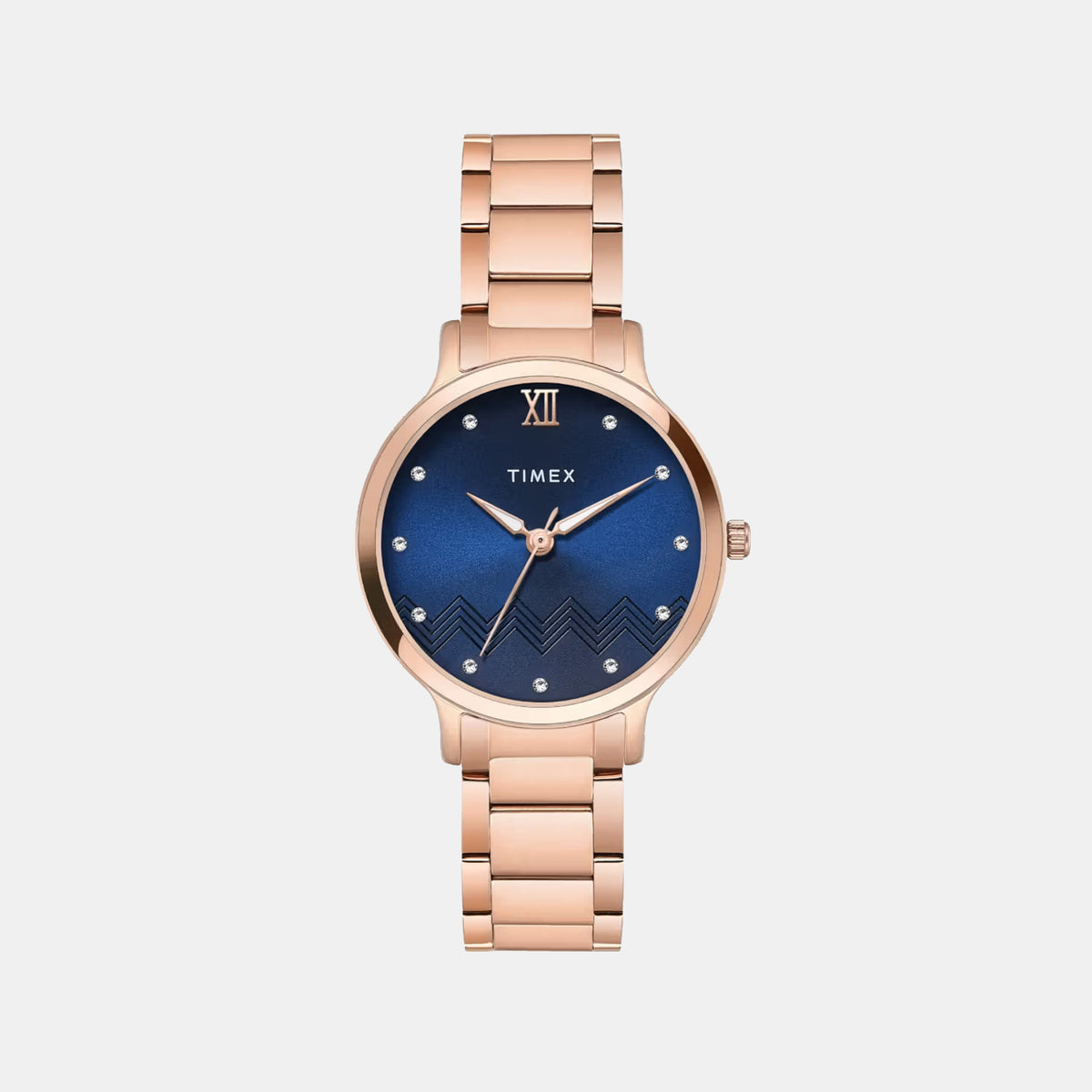 Trendline Women Quartz Blue Dial Analog Stainless Steel Watch TWTL12310