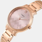 Classics Women Quartz Rose Gold Dial Analog Stainless Steel Watch TWTL12311