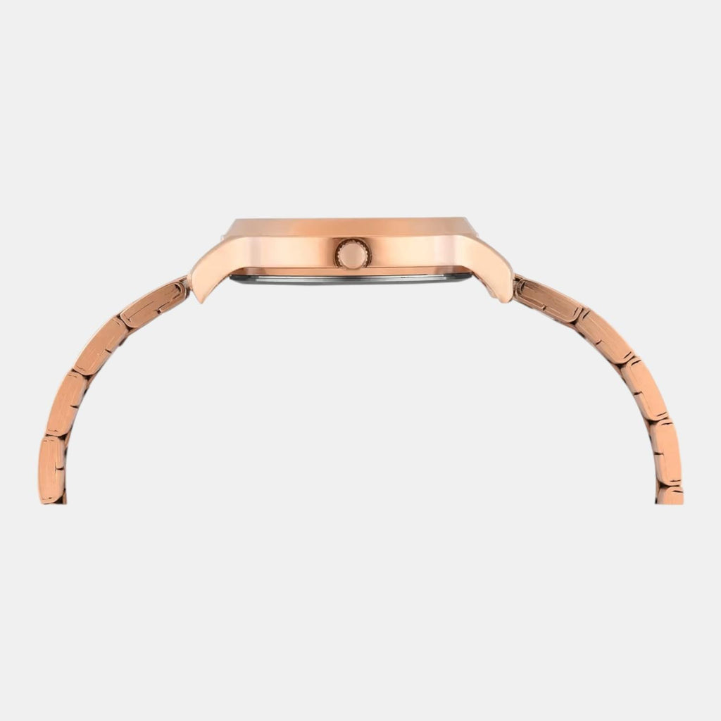 Classics Women Quartz Rose Gold Dial Analog Stainless Steel Watch TWTL12311