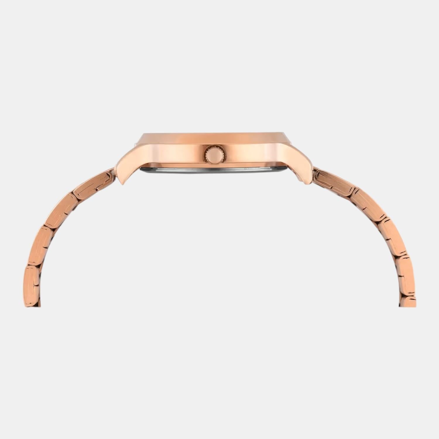 Classics Women Quartz Rose Gold Dial Analog Stainless Steel Watch TWTL12311