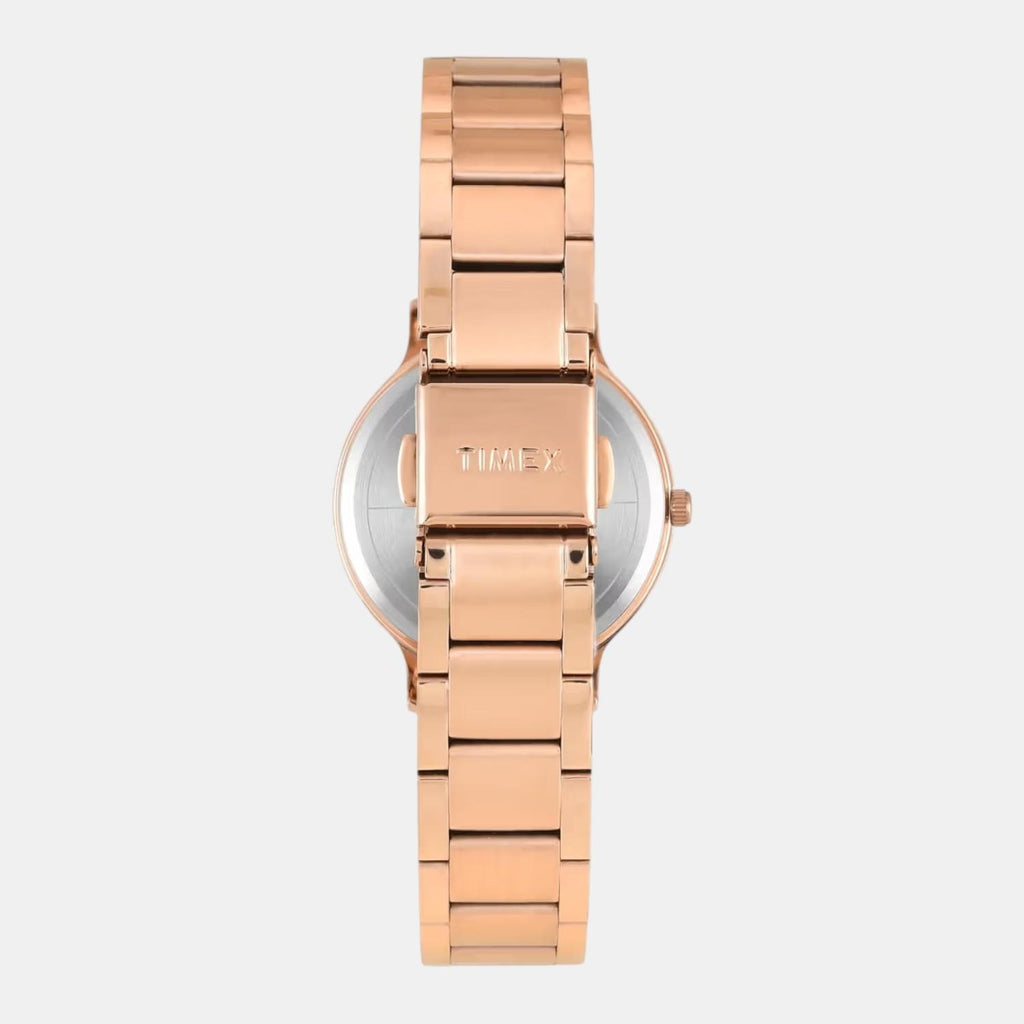 Classics Women Quartz Rose Gold Dial Analog Stainless Steel Watch TWTL12311