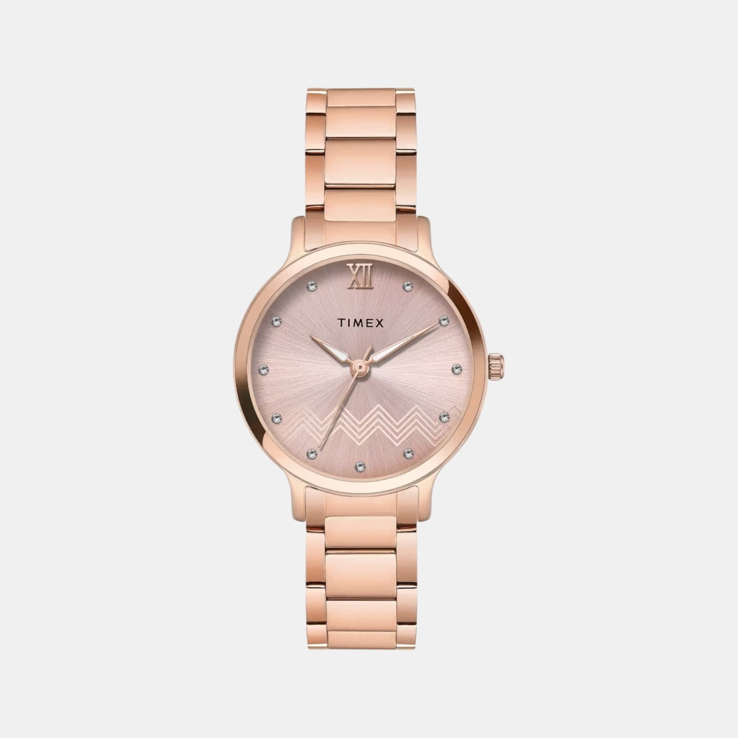 Classics Women Quartz Rose Gold Dial Analog Stainless Steel Watch TWTL12311